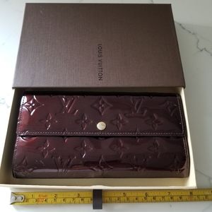 Louis Vuitton Vernis Maroon Wallet